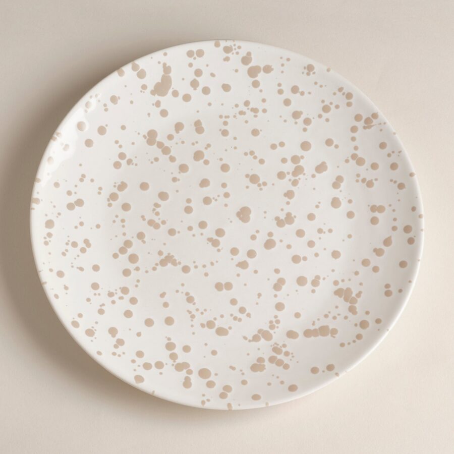 Splatter Ceramic Dinner Plates 10.7 Inch