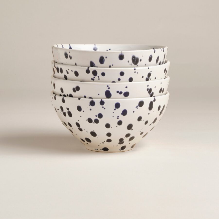 Splatter Ceramic Small Bowls 22 oz