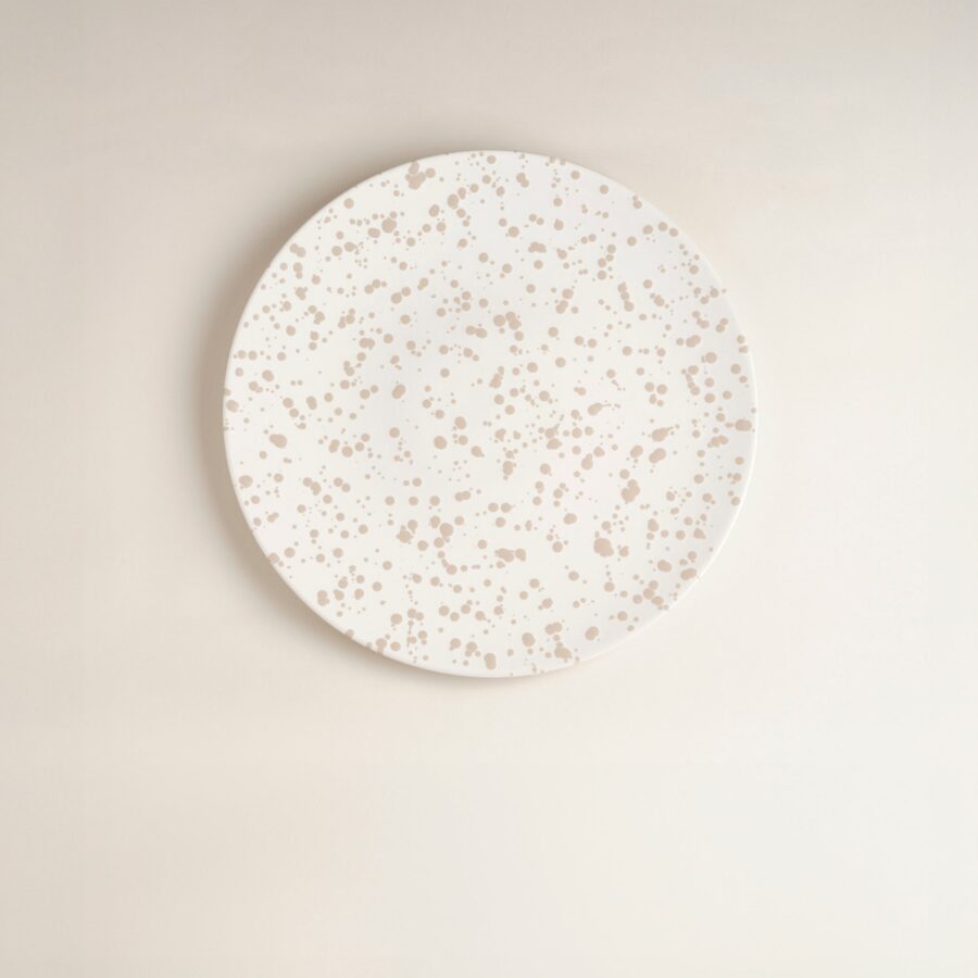 Splatter Oval Serving Platter 13.5 Inch