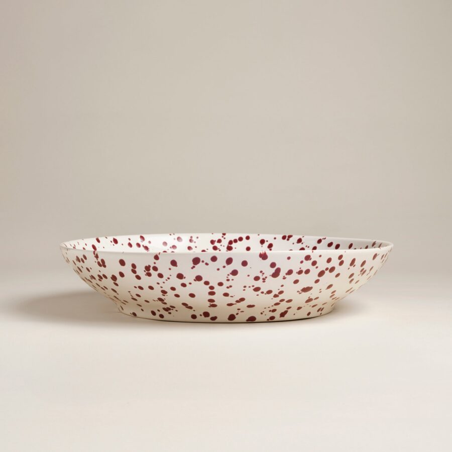 Splatter Low Serving Bowl 113 oz