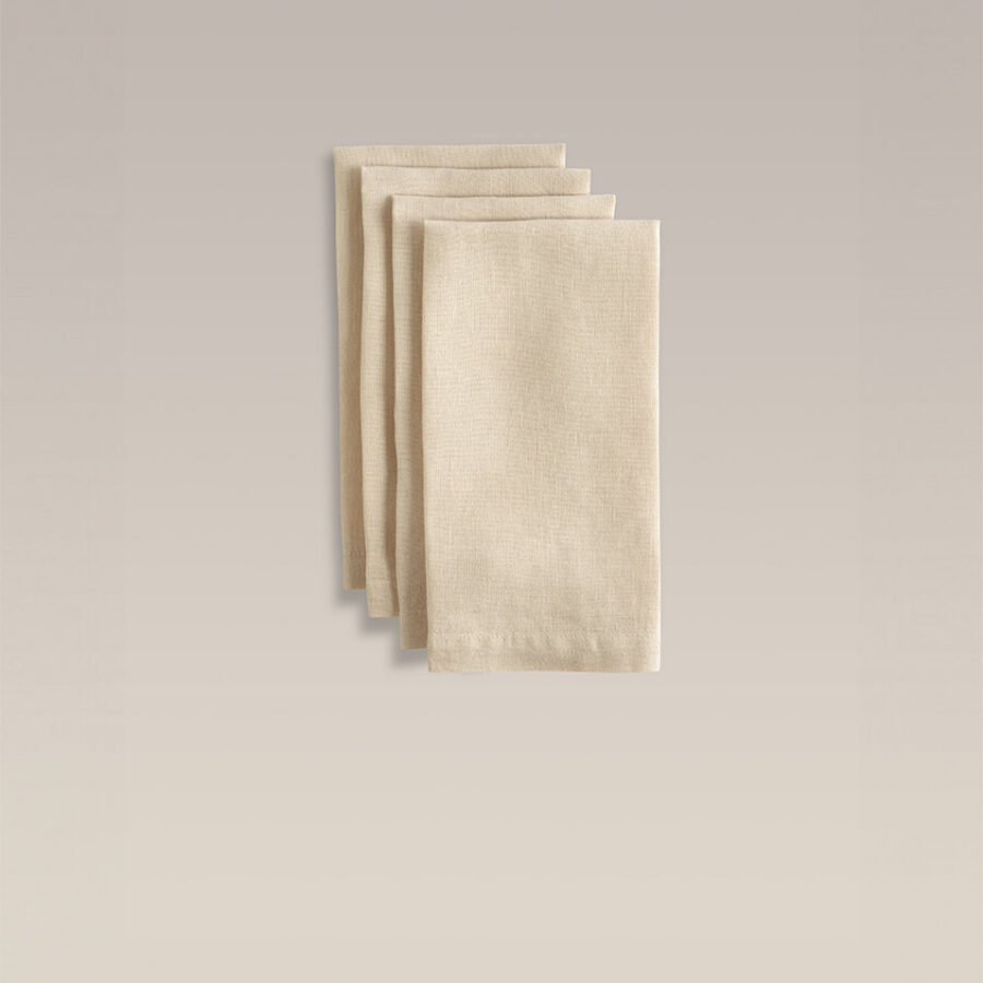 Washed Linen Napkin Set 18 Inch