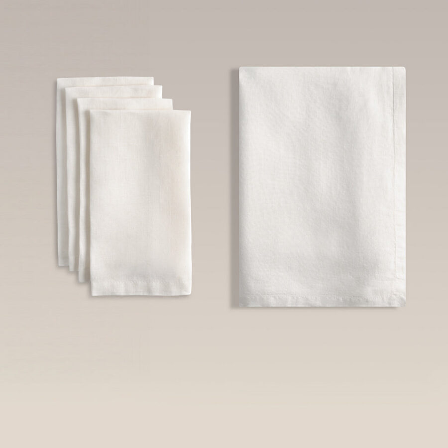 Everyday Linen Napkin and Tablecloth Set 18 Inch