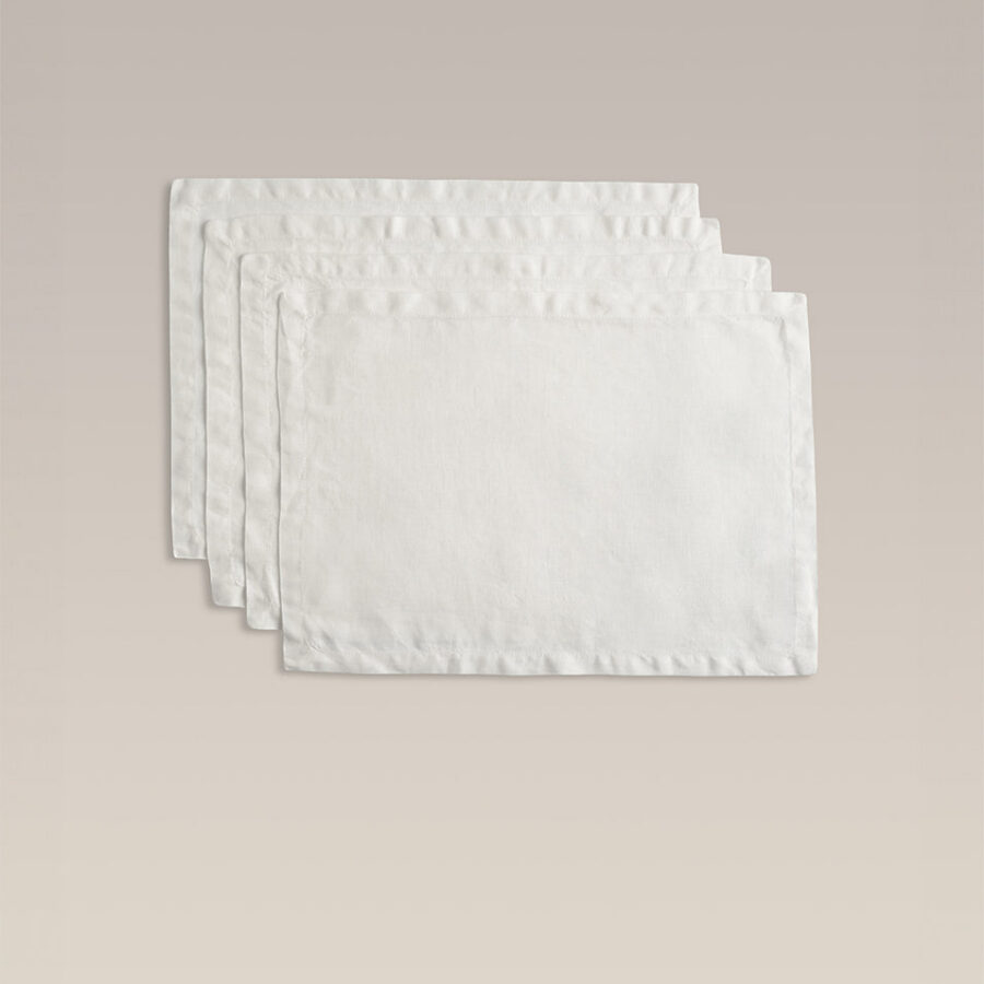 Stonewashed Linen Placemats 13 Inch Everyday