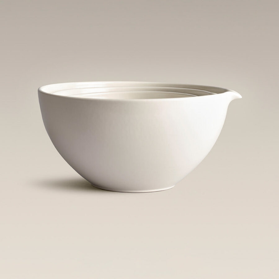 Stackable Ceramic Mixing Bowl Set 96 oz