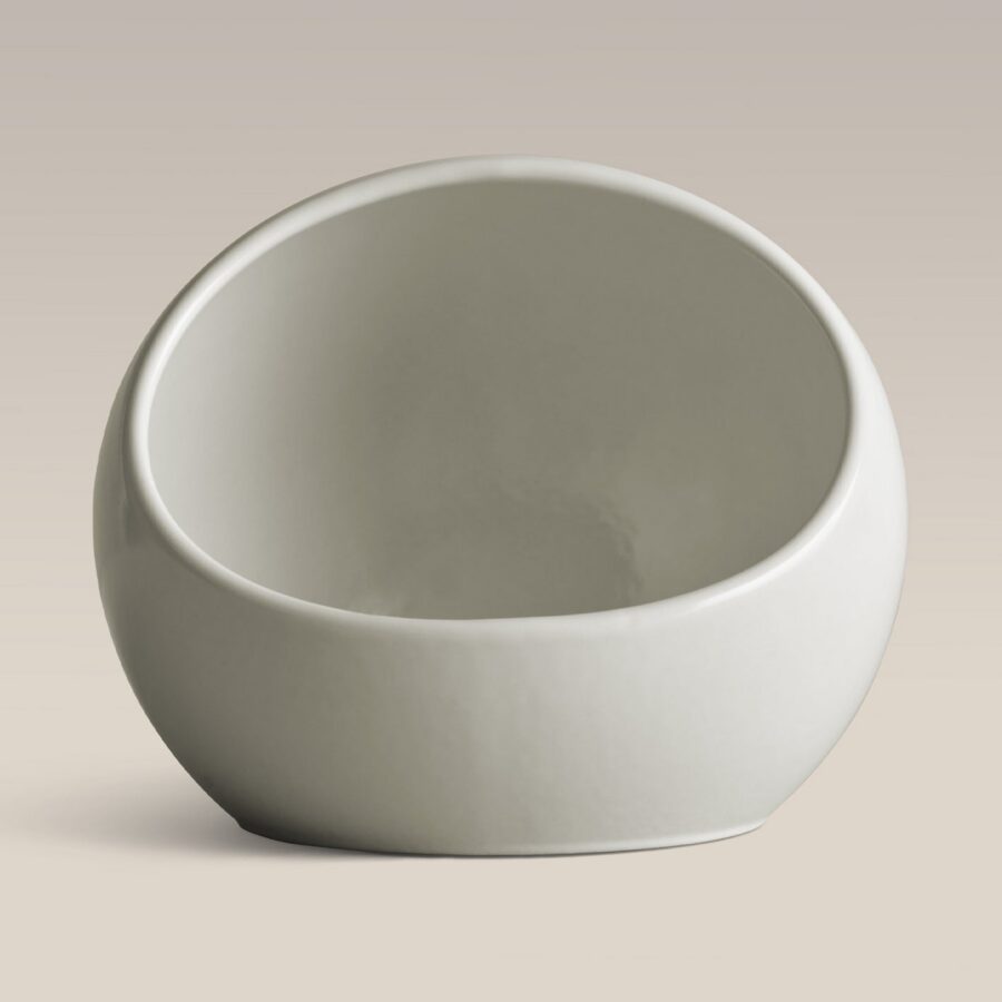 Wide Mouth Ceramic Salt Cellar 5.5 Inch