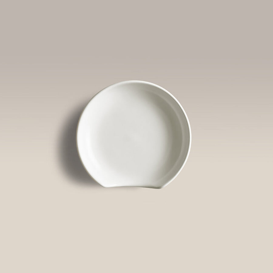 Curved Ceramic Spoon Rest 4.75 Inch
